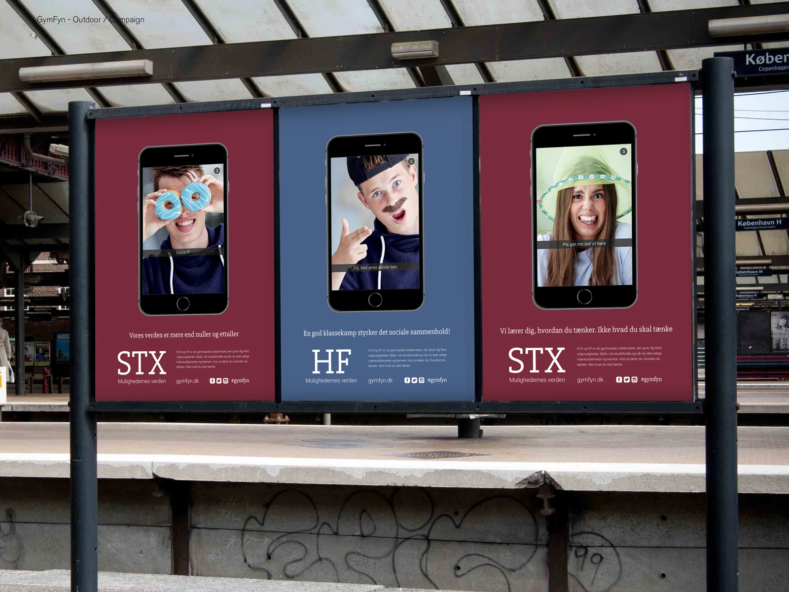 Three outdoor campaign applications.