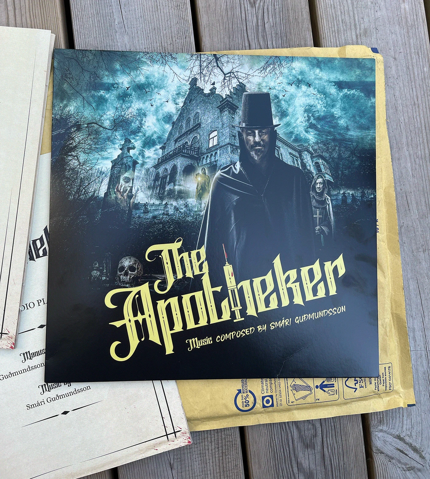 The printed cover and release materials.