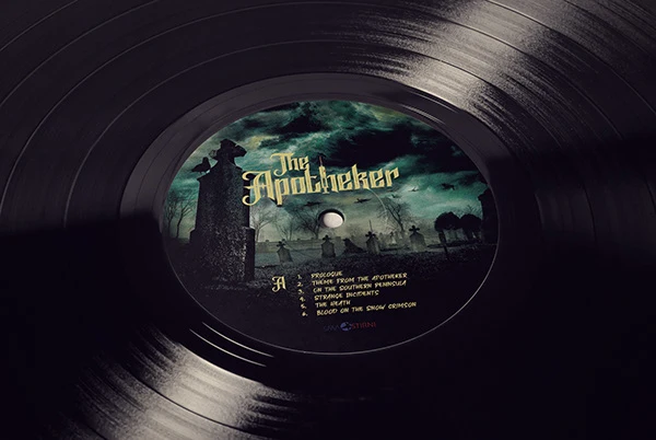 A closer view of the record artwork.