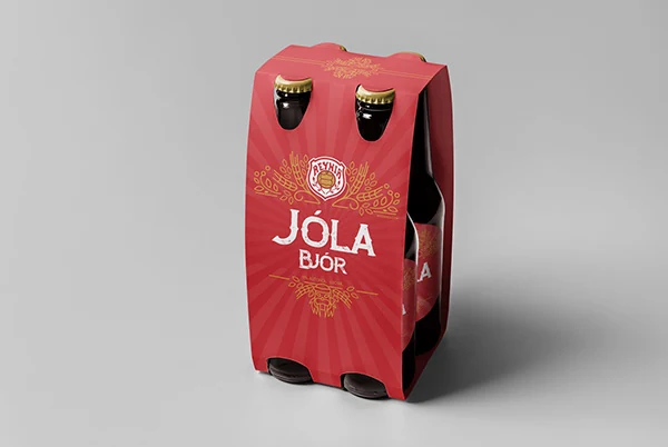 Christmas six-pack carrier.