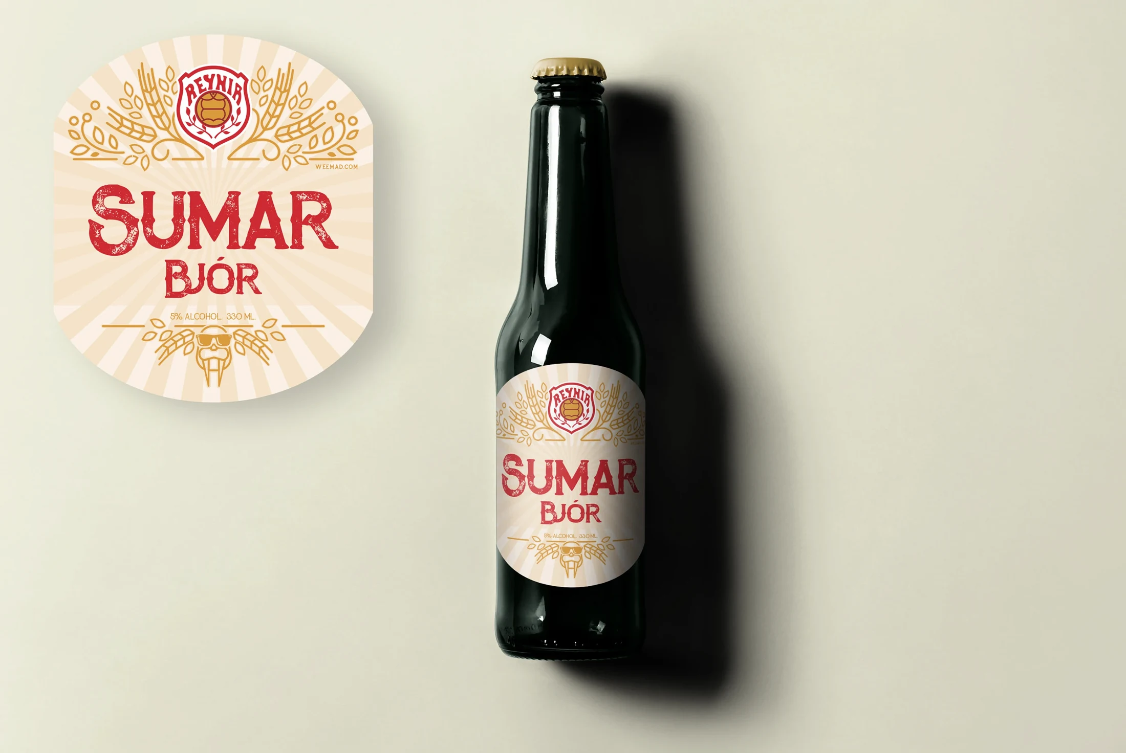 The summer bottle and label.