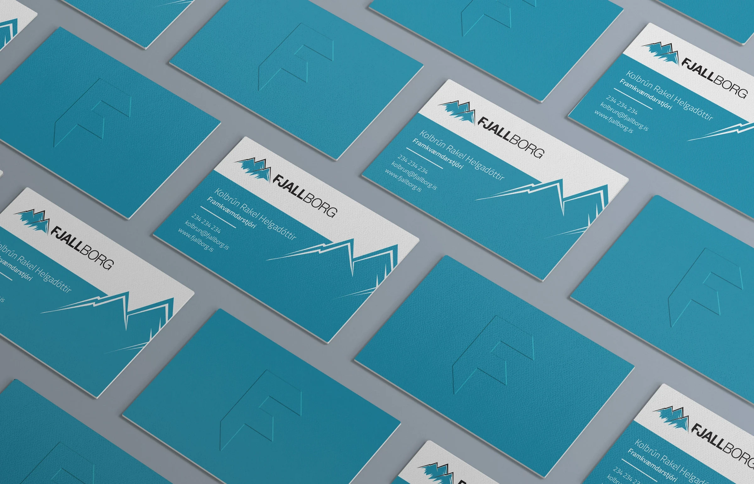 Business-card presentation.