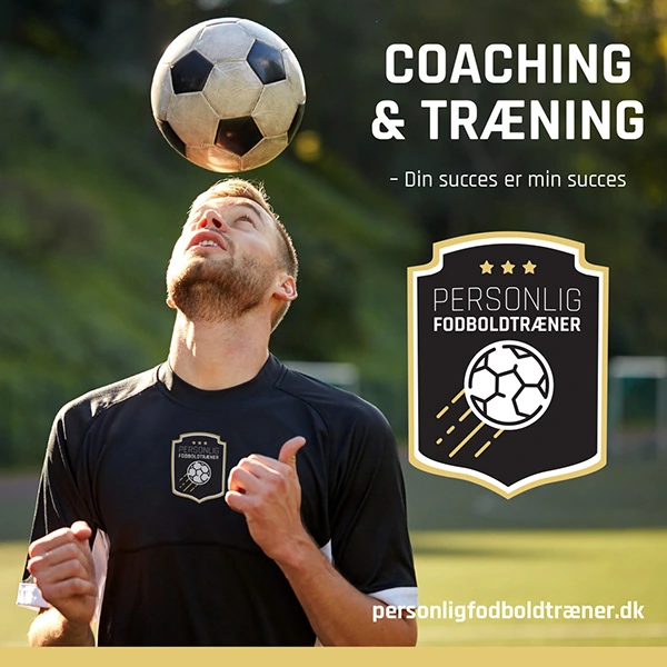 Portrait coaching campaign, with the Danish line “Din succes er min succes”.