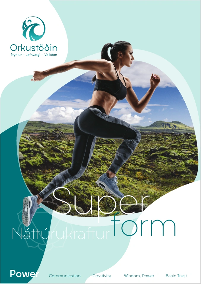 Fitness key visual from the identity presentation.