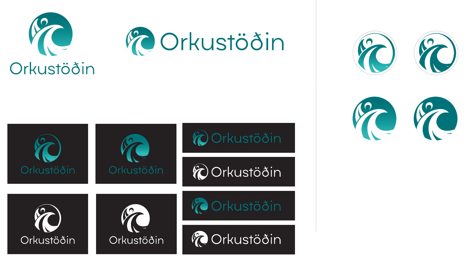 Signature variations and social profile marks.