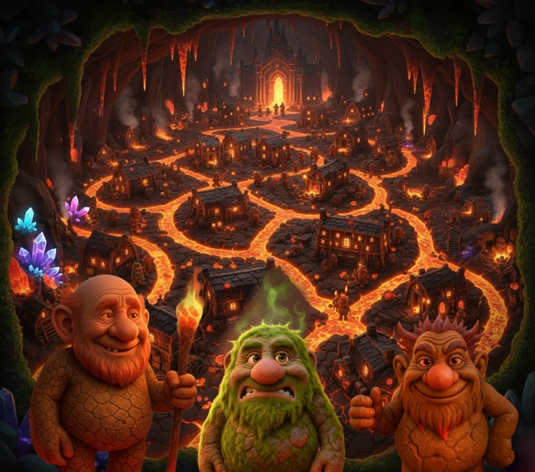 The Lava Trolls and their glowing underground world beneath Iceland